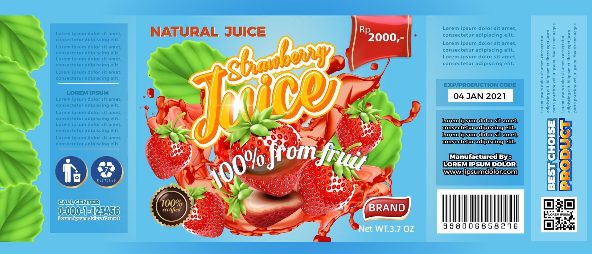 Juice Label